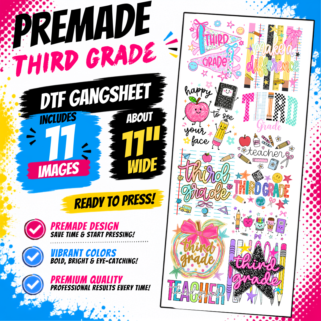 Grade Level Educator DTF Gangsheet
