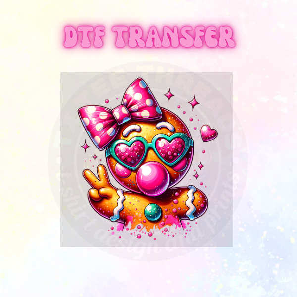 Girl Christmas DTF SINGLE transfers