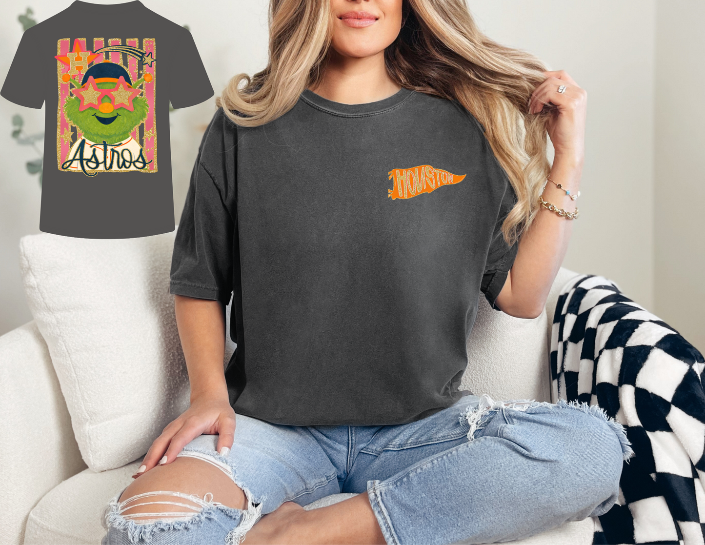 HOU Orbit Baseball T-Shirt (comfort colors)