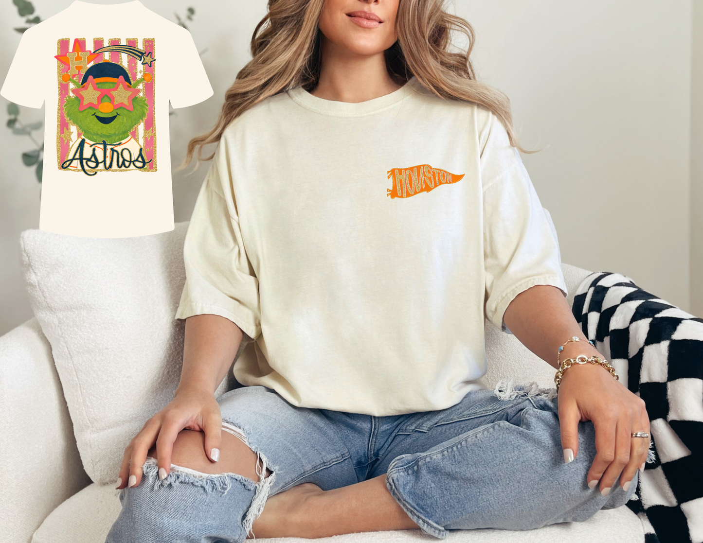 HOU Orbit Baseball T-Shirt (comfort colors)