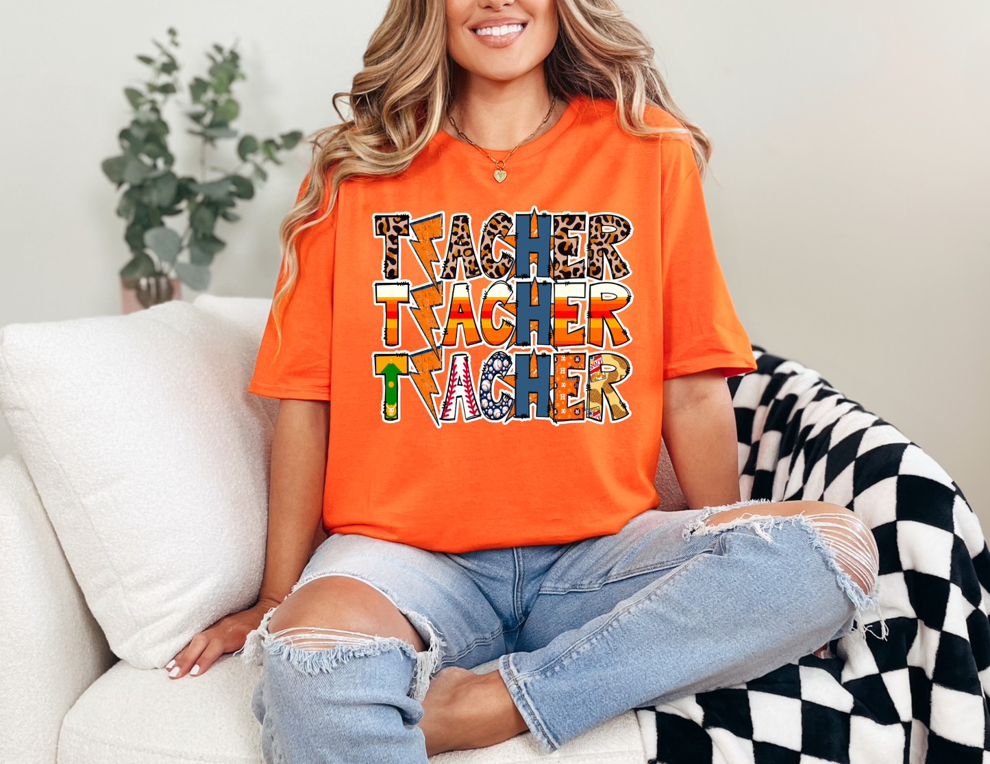 HOU Teacher Baseball T-shirt