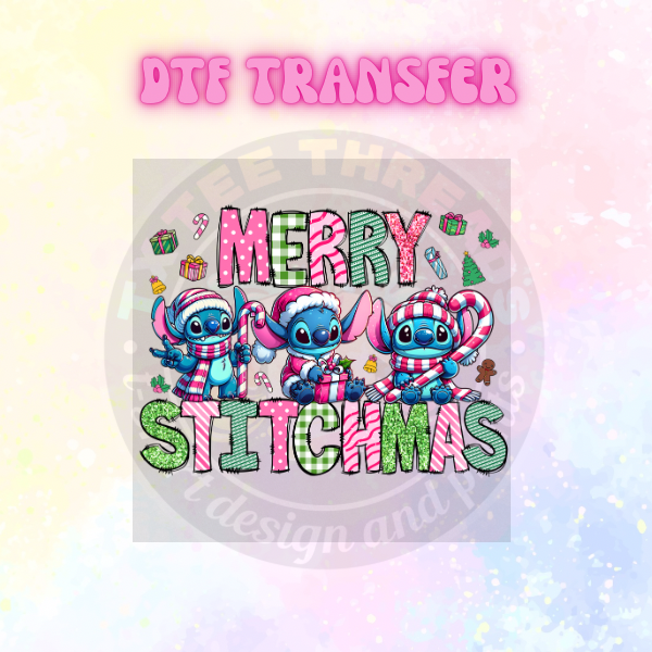 Girl Christmas DTF SINGLE transfers