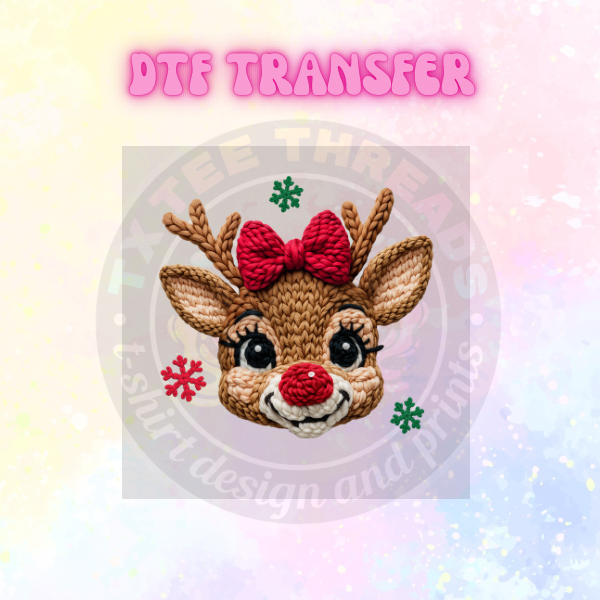 Girl Christmas DTF SINGLE transfers