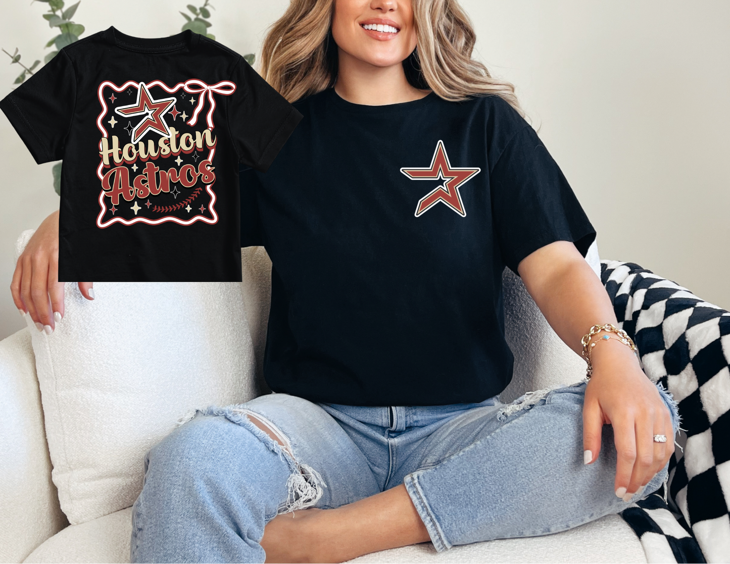 Houston Baseball Coquette T-Shirt