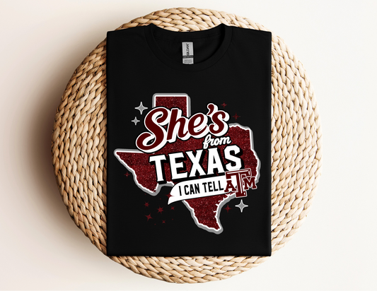She's from texas aggie T-Shirt