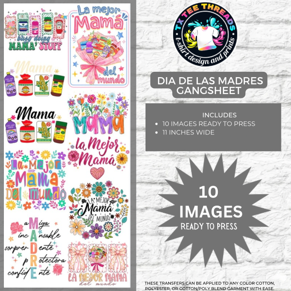 Dia De Las Madres DTF Premade Gangsheet