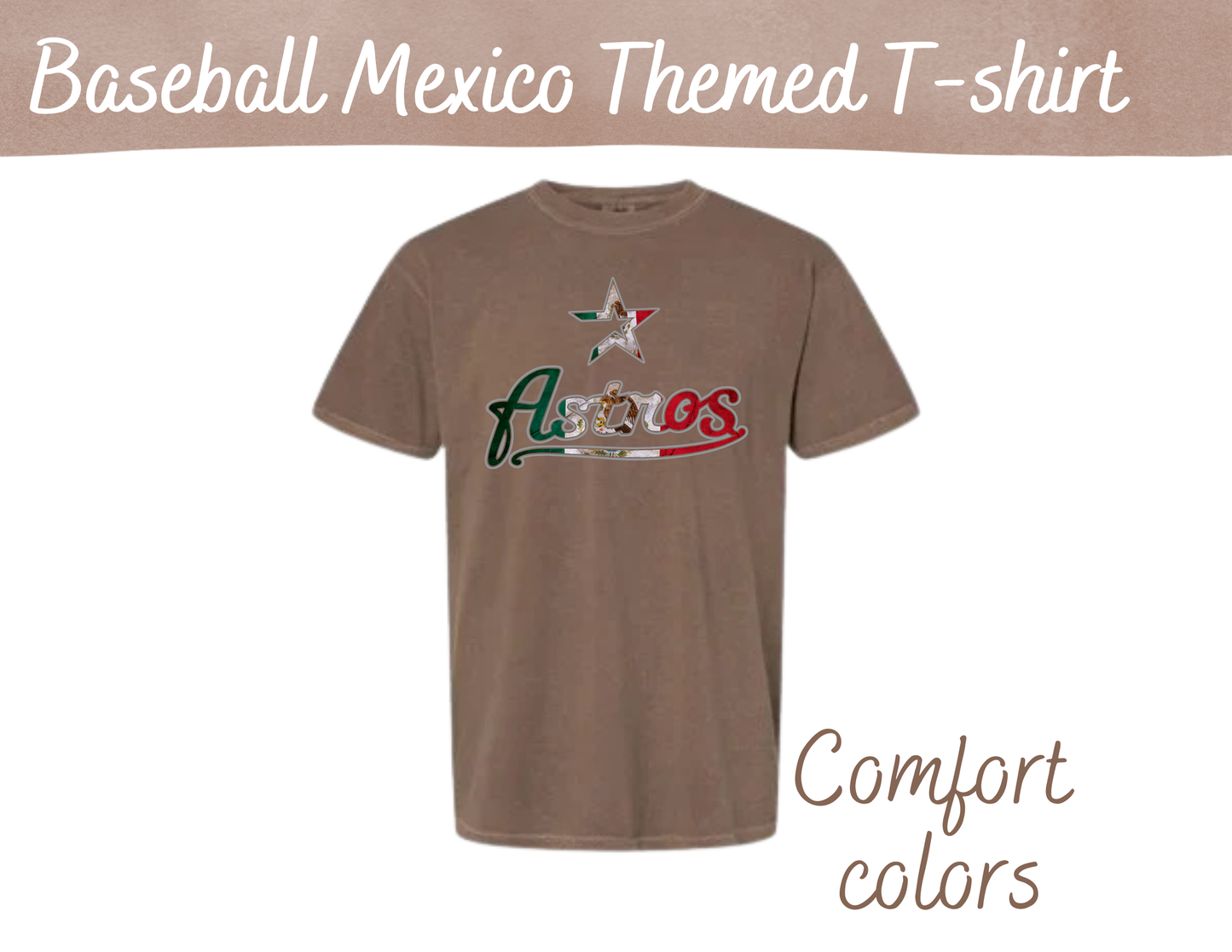 Mexico themed Baseball T-shirt