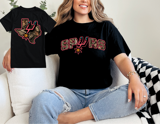 SATX Pink and camo t-shirt