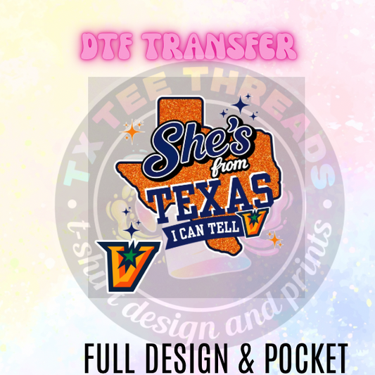 Shes from texas RGV dtf set