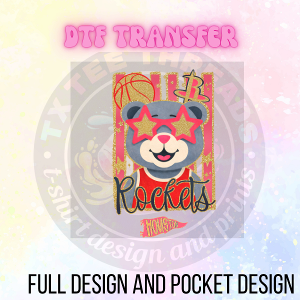 HOU Clutch Glitter  DTF Tansfer