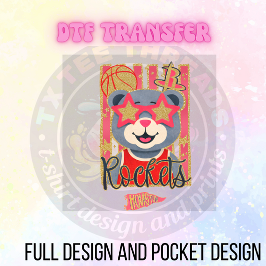 HOU Clutch Glitter  DTF Tansfer