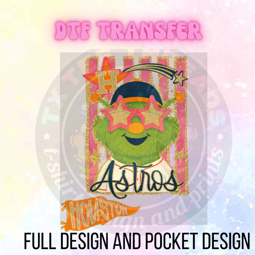 HOU Orbit Glitter DTF Tansfer
