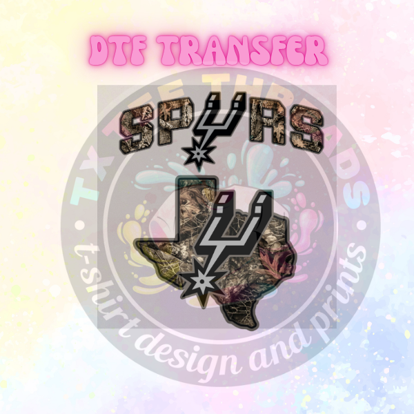 SATX Camo Basketball DTF Transfer Set Only