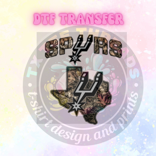 SATX Camo Basketball DTF Transfer Set Only
