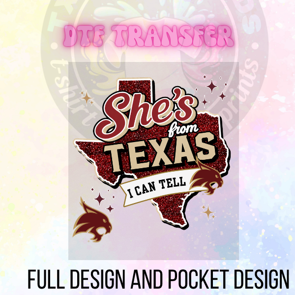 She’s from texas bobcat DTF transfer only