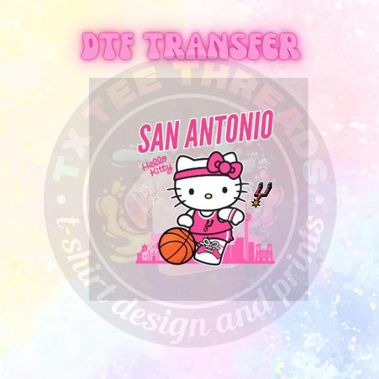 San Antonio kitty basketball design