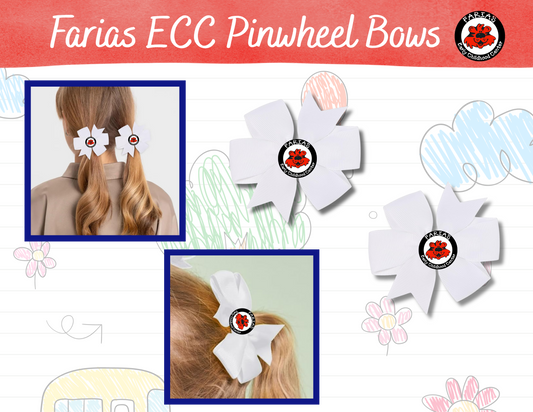 Farias E.C.C Mascot set of 2 pinwheel bows
