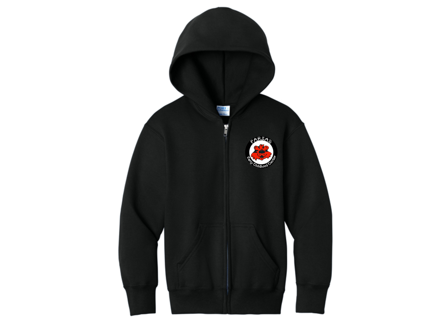 Farias E.C.C School Mascot Full Zip Sweatshirt
