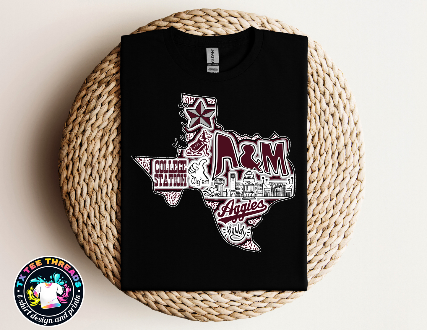 Texas Maroon State unisex t-shirt