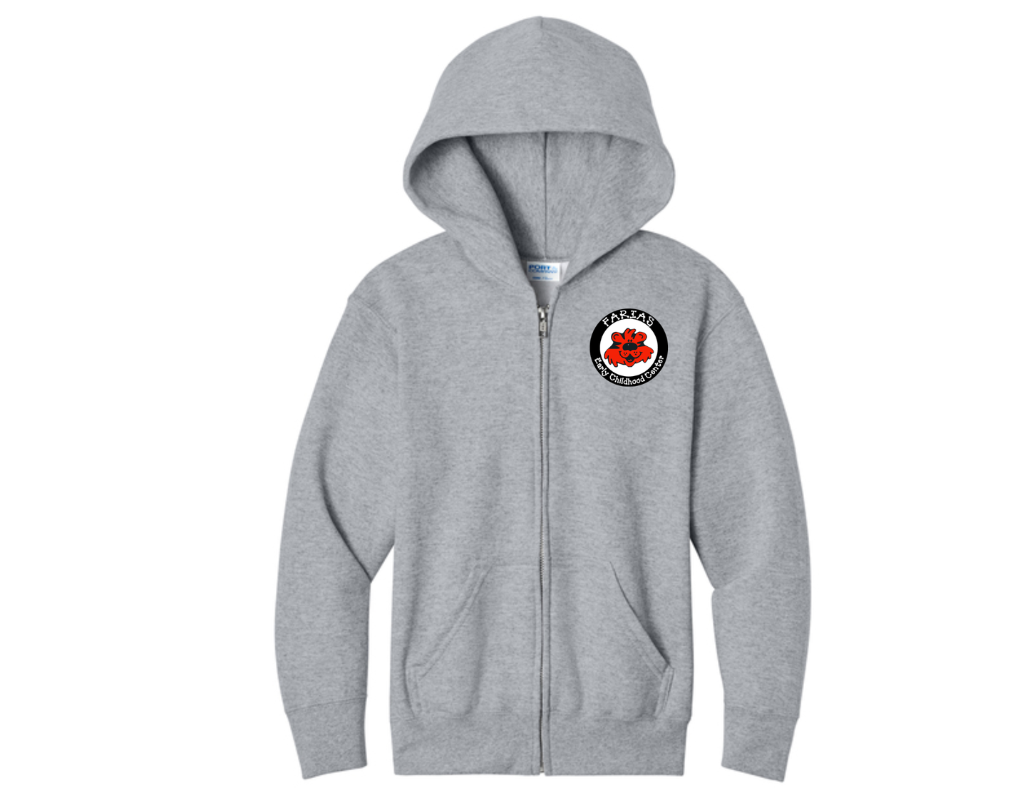 Farias E.C.C School Mascot Full Zip Sweatshirt